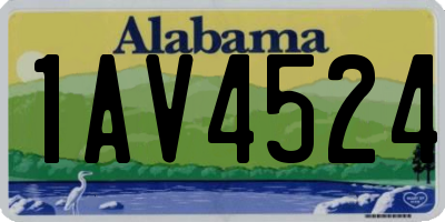 AL license plate 1AV4524