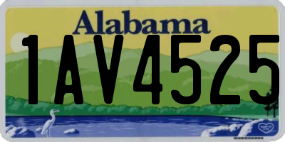 AL license plate 1AV4525