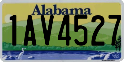 AL license plate 1AV4527