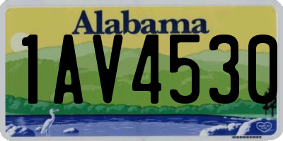 AL license plate 1AV4530