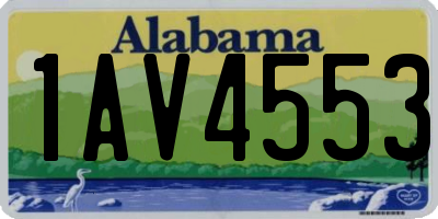 AL license plate 1AV4553