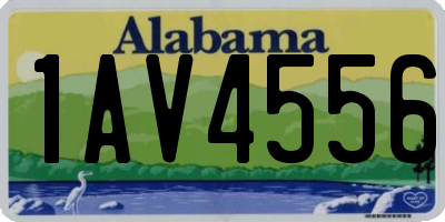 AL license plate 1AV4556