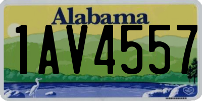 AL license plate 1AV4557