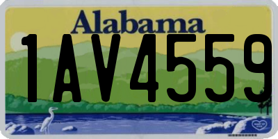 AL license plate 1AV4559