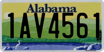 AL license plate 1AV4561