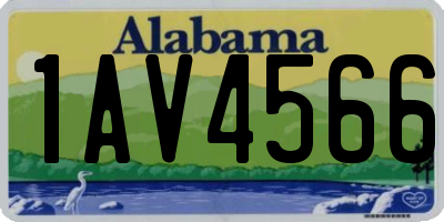 AL license plate 1AV4566
