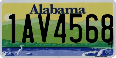 AL license plate 1AV4568