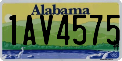 AL license plate 1AV4575