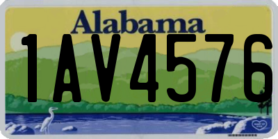 AL license plate 1AV4576