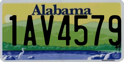 AL license plate 1AV4579