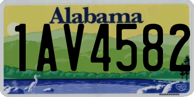 AL license plate 1AV4582