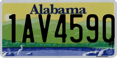 AL license plate 1AV4590