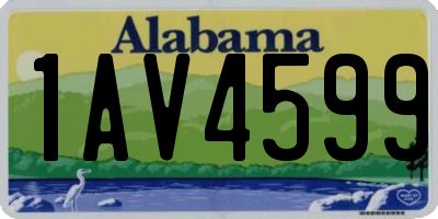 AL license plate 1AV4599