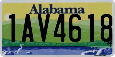 AL license plate 1AV4618