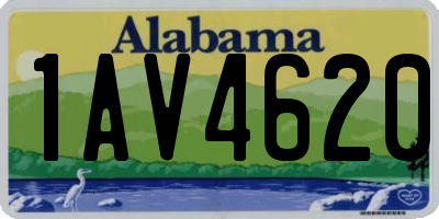 AL license plate 1AV4620