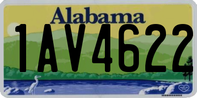 AL license plate 1AV4622