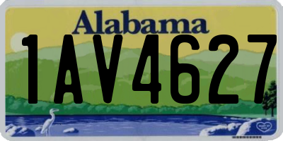 AL license plate 1AV4627