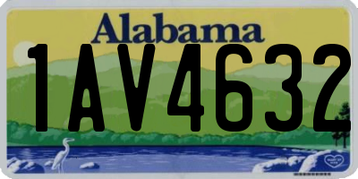 AL license plate 1AV4632