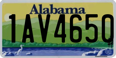 AL license plate 1AV4650