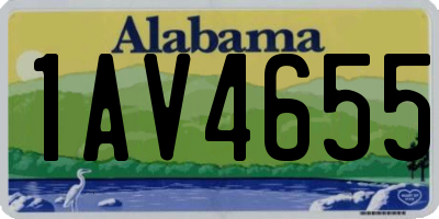 AL license plate 1AV4655