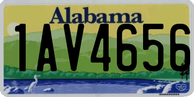 AL license plate 1AV4656