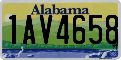 AL license plate 1AV4658