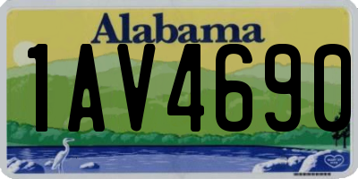 AL license plate 1AV4690