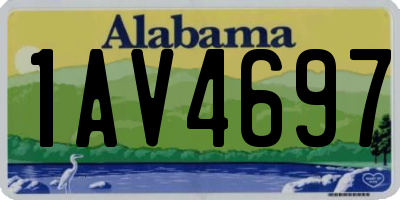AL license plate 1AV4697