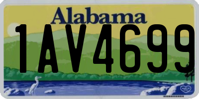 AL license plate 1AV4699
