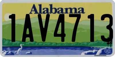 AL license plate 1AV4713