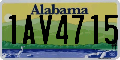 AL license plate 1AV4715