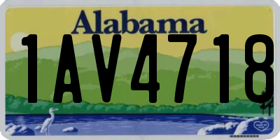 AL license plate 1AV4718