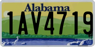 AL license plate 1AV4719