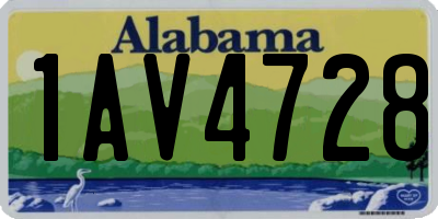 AL license plate 1AV4728