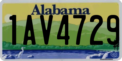 AL license plate 1AV4729