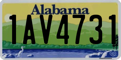 AL license plate 1AV4731