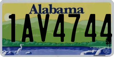 AL license plate 1AV4744