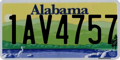 AL license plate 1AV4757