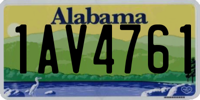 AL license plate 1AV4761