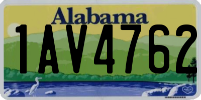 AL license plate 1AV4762