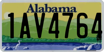 AL license plate 1AV4764