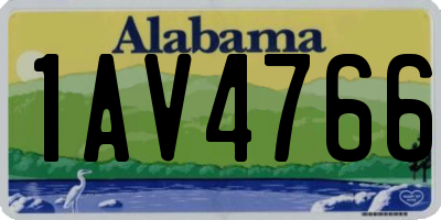 AL license plate 1AV4766