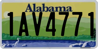 AL license plate 1AV4771