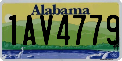 AL license plate 1AV4779