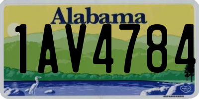 AL license plate 1AV4784
