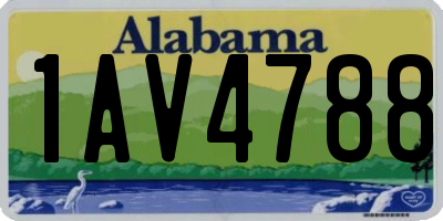 AL license plate 1AV4788