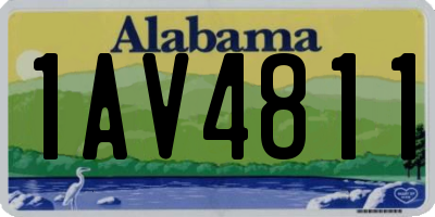 AL license plate 1AV4811