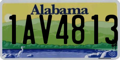 AL license plate 1AV4813