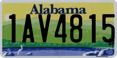 AL license plate 1AV4815