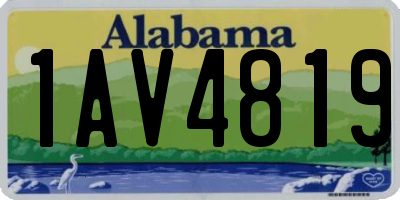 AL license plate 1AV4819